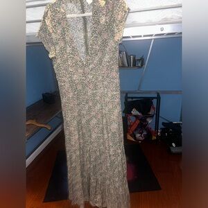 AUGUSTE Floral Green Dress